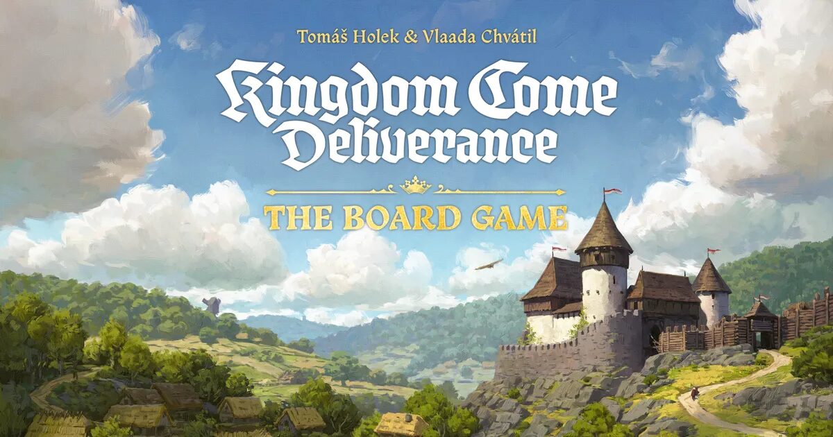 Kingdom Come Deliverance board game illustrazione ufficiale della scatola